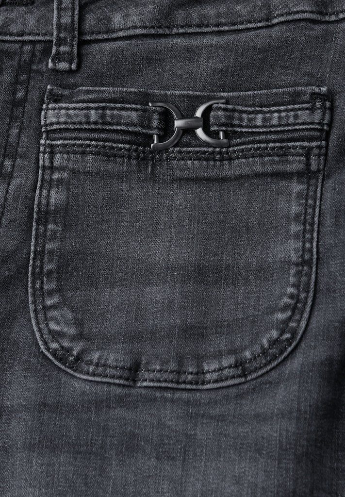 STREET ONE Bequeme Jeans STREET ONE / Da.Jeans / Style Wide Leg,hw,grey günstig online kaufen