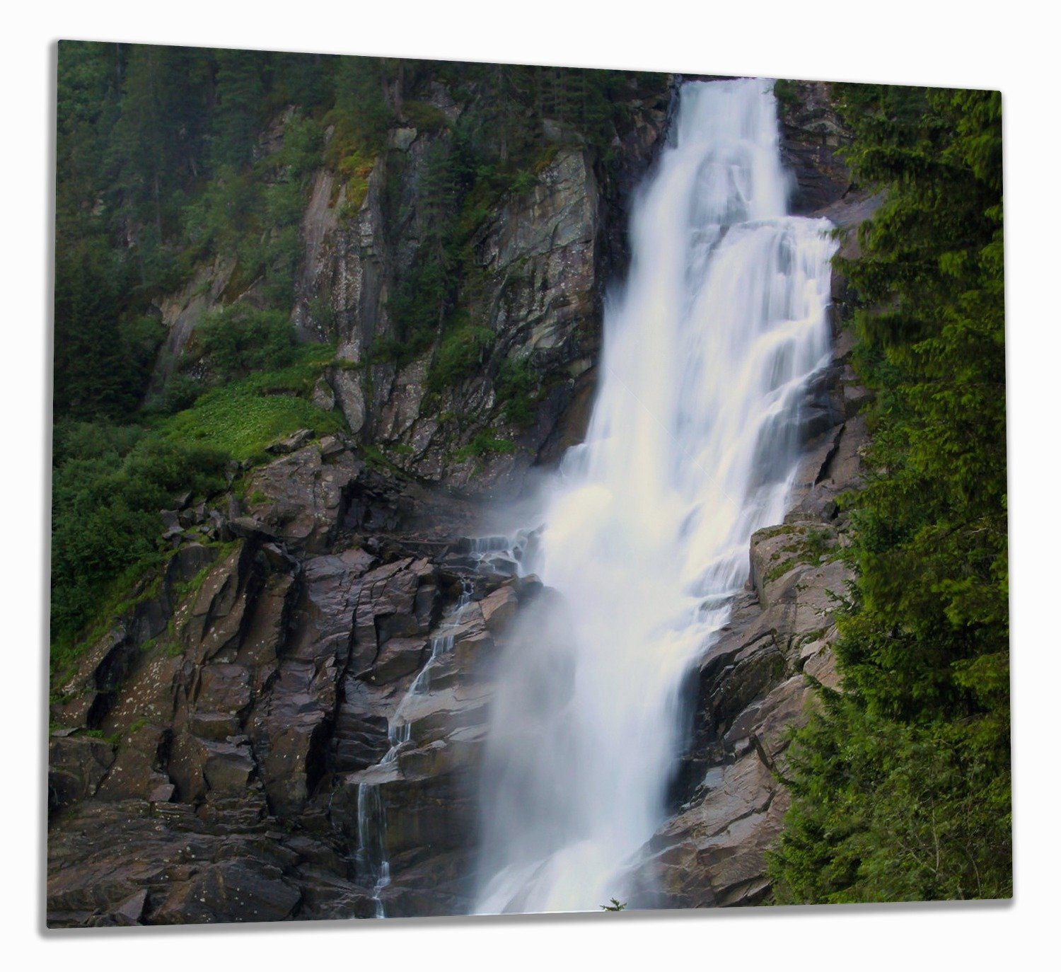 Wallario Herd-Abdeckplatte Wasserfall, ESG-Sicherheitsglas, (Glasplatte, 1 tlg., inkl. 5mm Noppen), verschiedene Größen