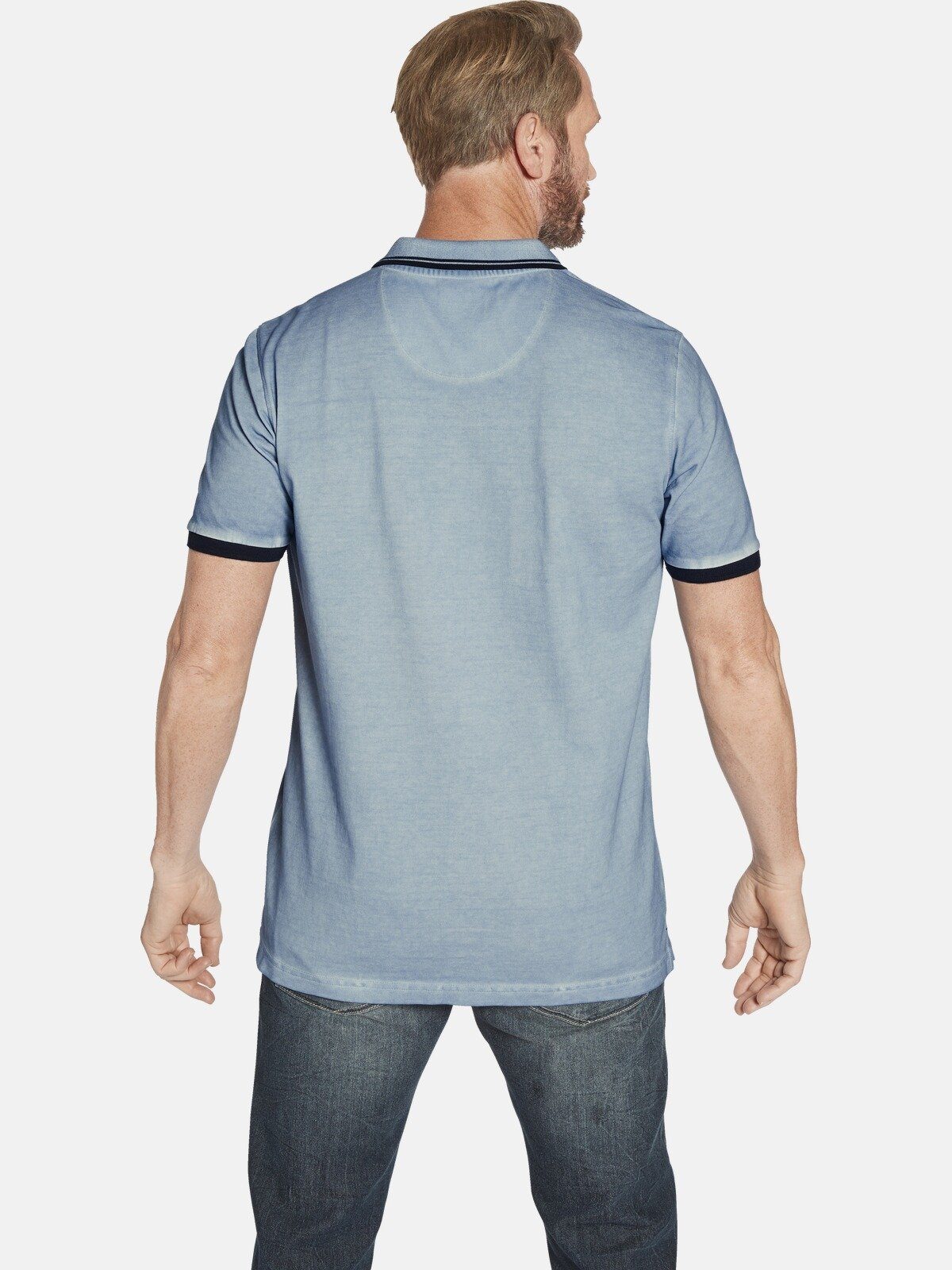 Jan Vanderstorm Poloshirt ANTHONIS mit seitlichen günstig online kaufen