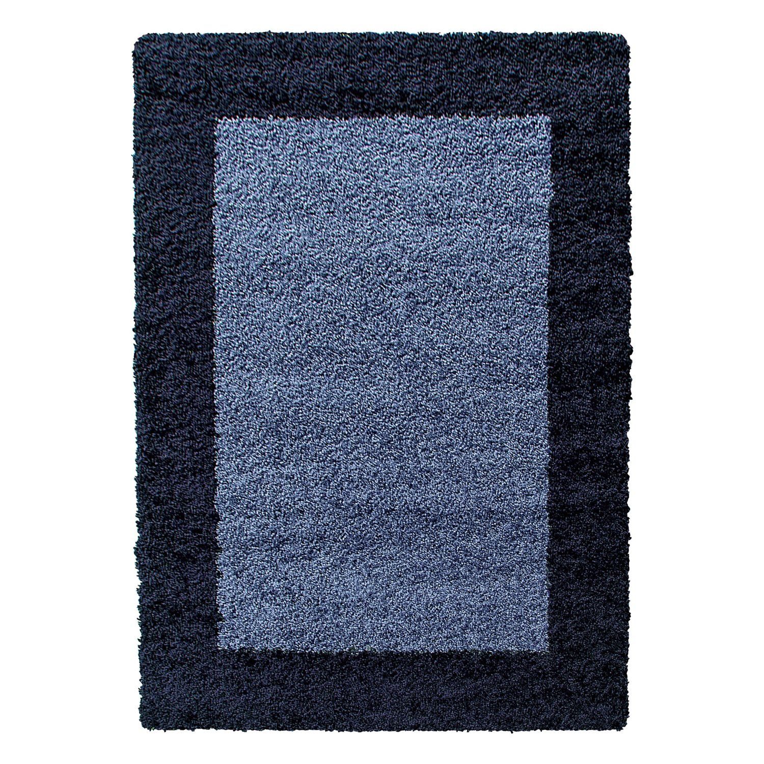 Teppich Hochflor Teppich Lux Marineblau, Teppich Boss, rechteckig, Höhe: 30 mm