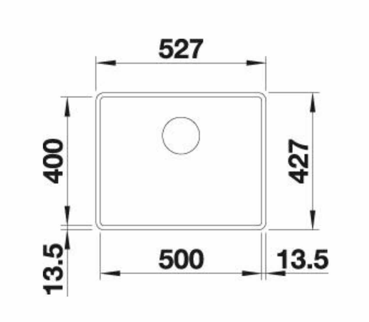 Blanco Einbauspüle BLANCO SUBLINE 500-F SILGRANIT weiß
