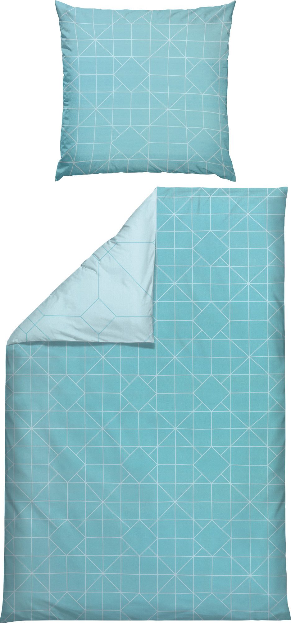 Erwin Müller Bettwäsche Wendebettwäsche, Mako-Satin, Grafik