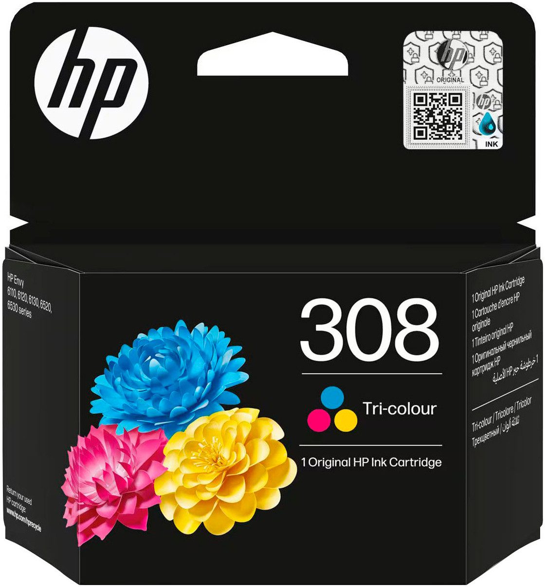 HP 308 Original Tintenpatrone (3 Probemonate gratis* drucken)