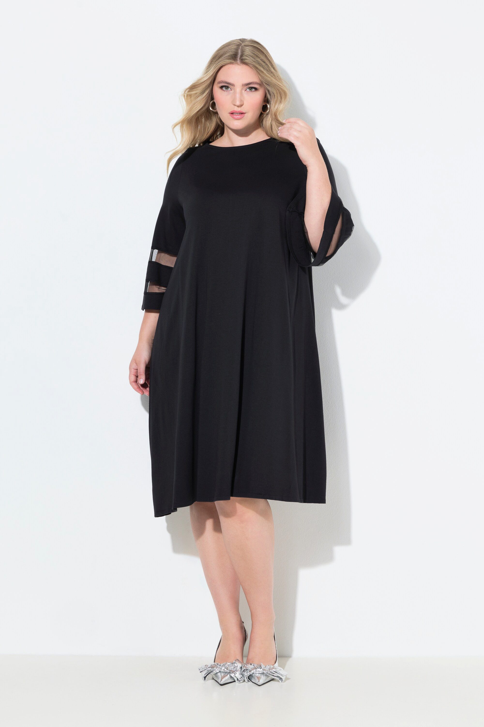 MIAMODA Jerseykleid Kleid weite A-Linie transparente günstig online kaufen