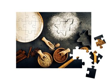 puzzleYOU Puzzle Weihnachtsbäckerei, 48 Puzzleteile, puzzleYOU-Kollektionen Kuchen, Essen und Trinken