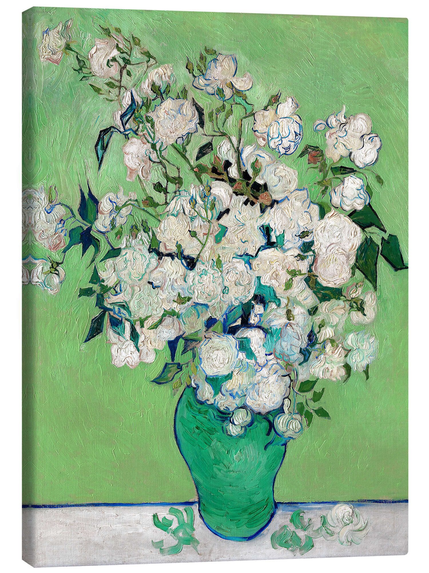 Posterlounge Wandbild Weiße Rosen, Vincent van Gogh, erhältlich als Poster, Leinwandbild, Wandsticker oder Acrylglasbild
