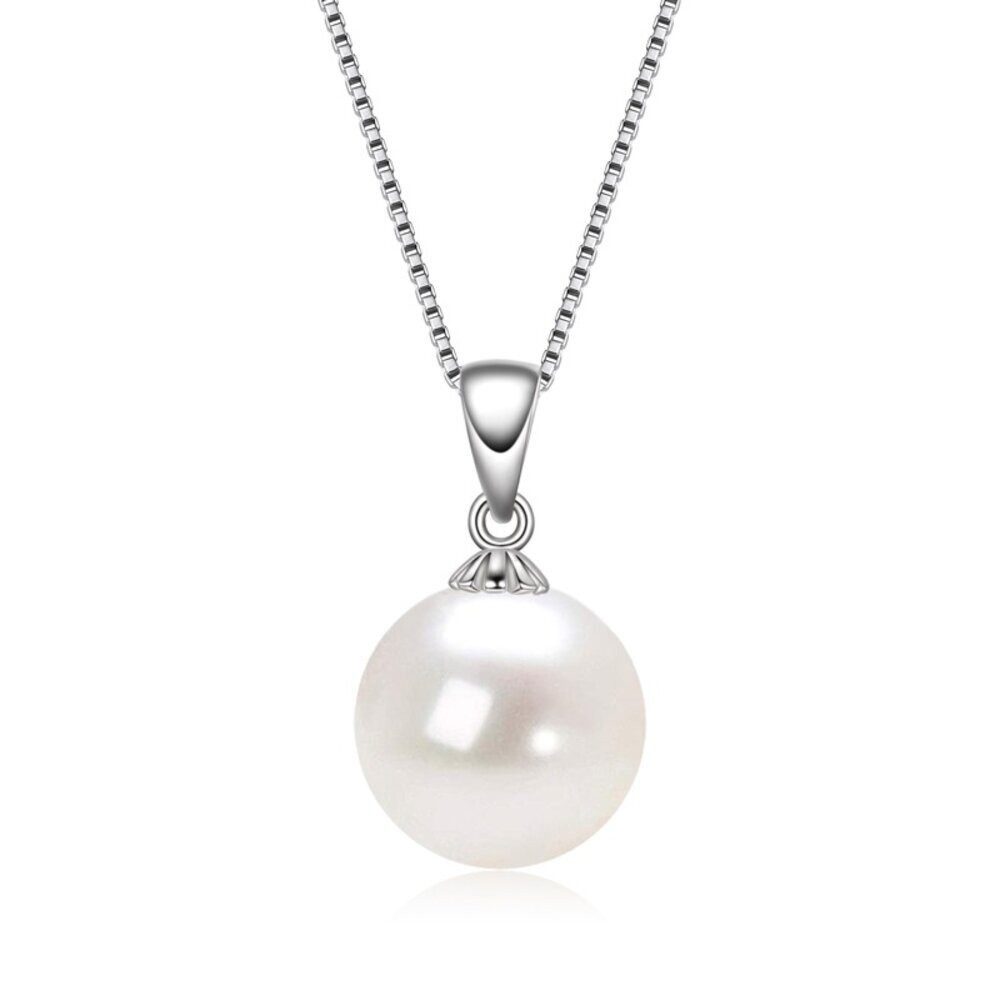 ROUGEMONT Perlenkette Edle Damen Perlen Halskette 925 Silber Süßwasserperle günstig online kaufen