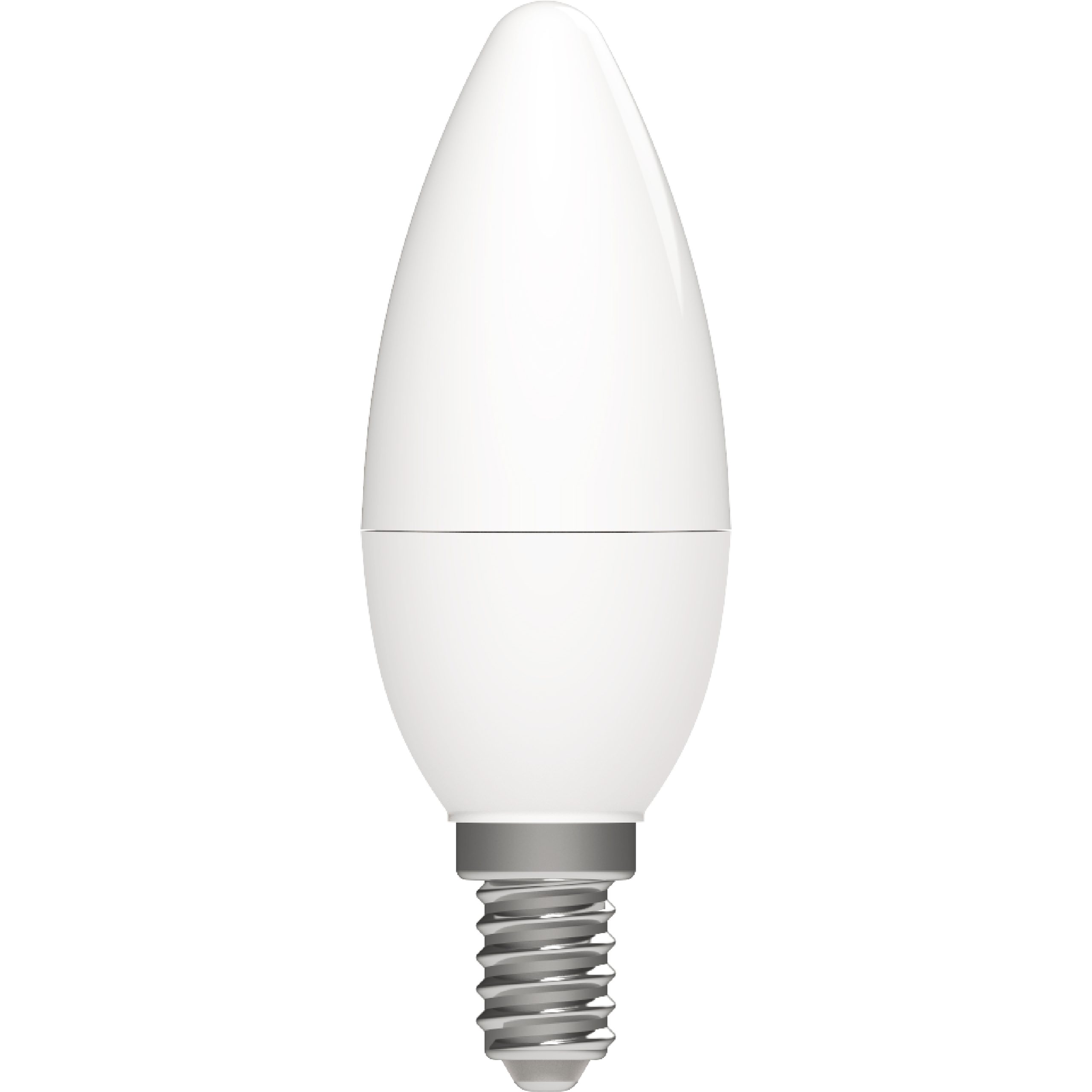 LED's light Kerze, E14 LED-Leuchtmittel 4.5W Opal E14, C35 LED warmweiß 0620115