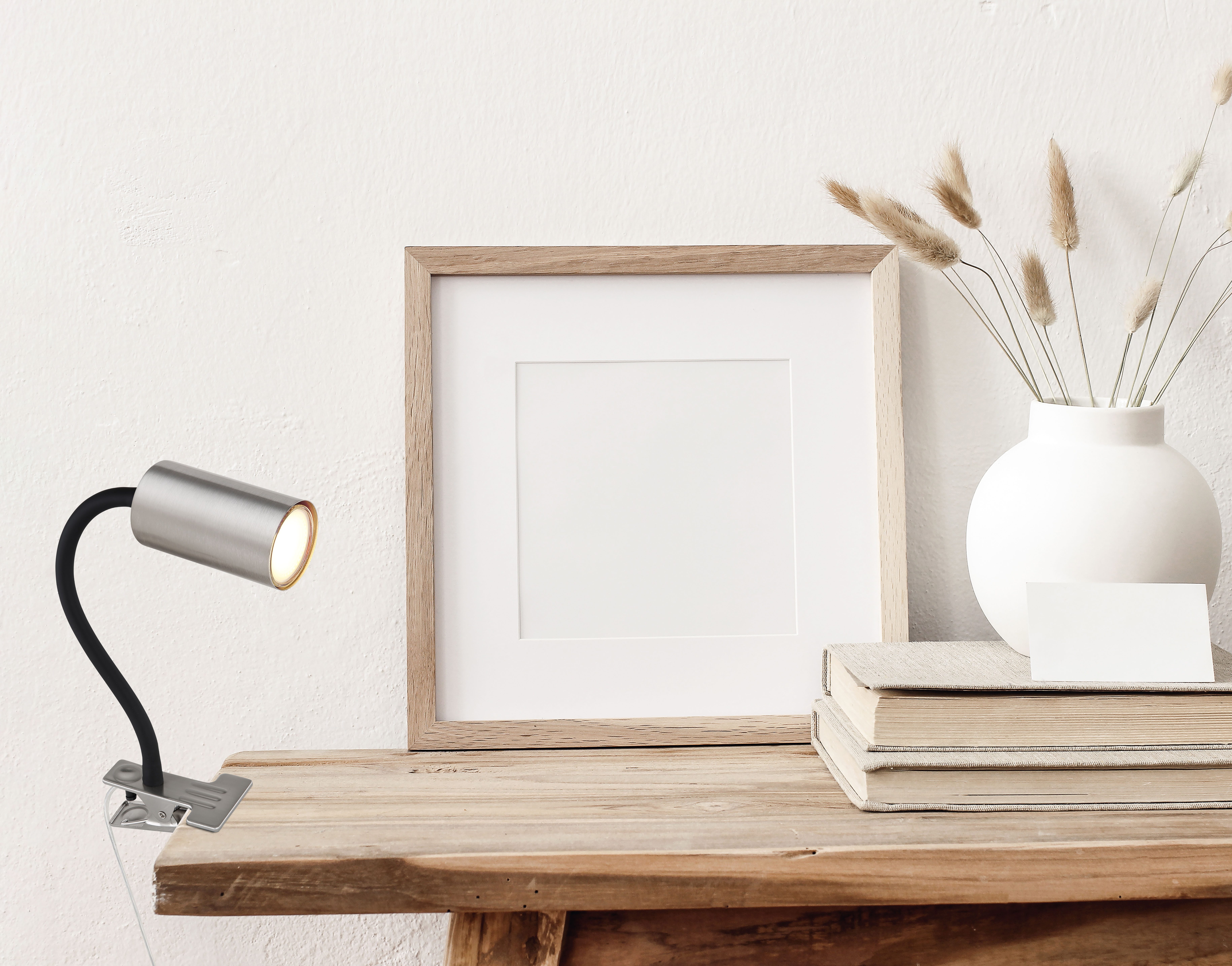 GLOBO LIGHTING LED Klemmtischleuchte ROBBY, ohne Leuchtmittel, Strahler klemmen Flexo Klemmspot Schreibtisch