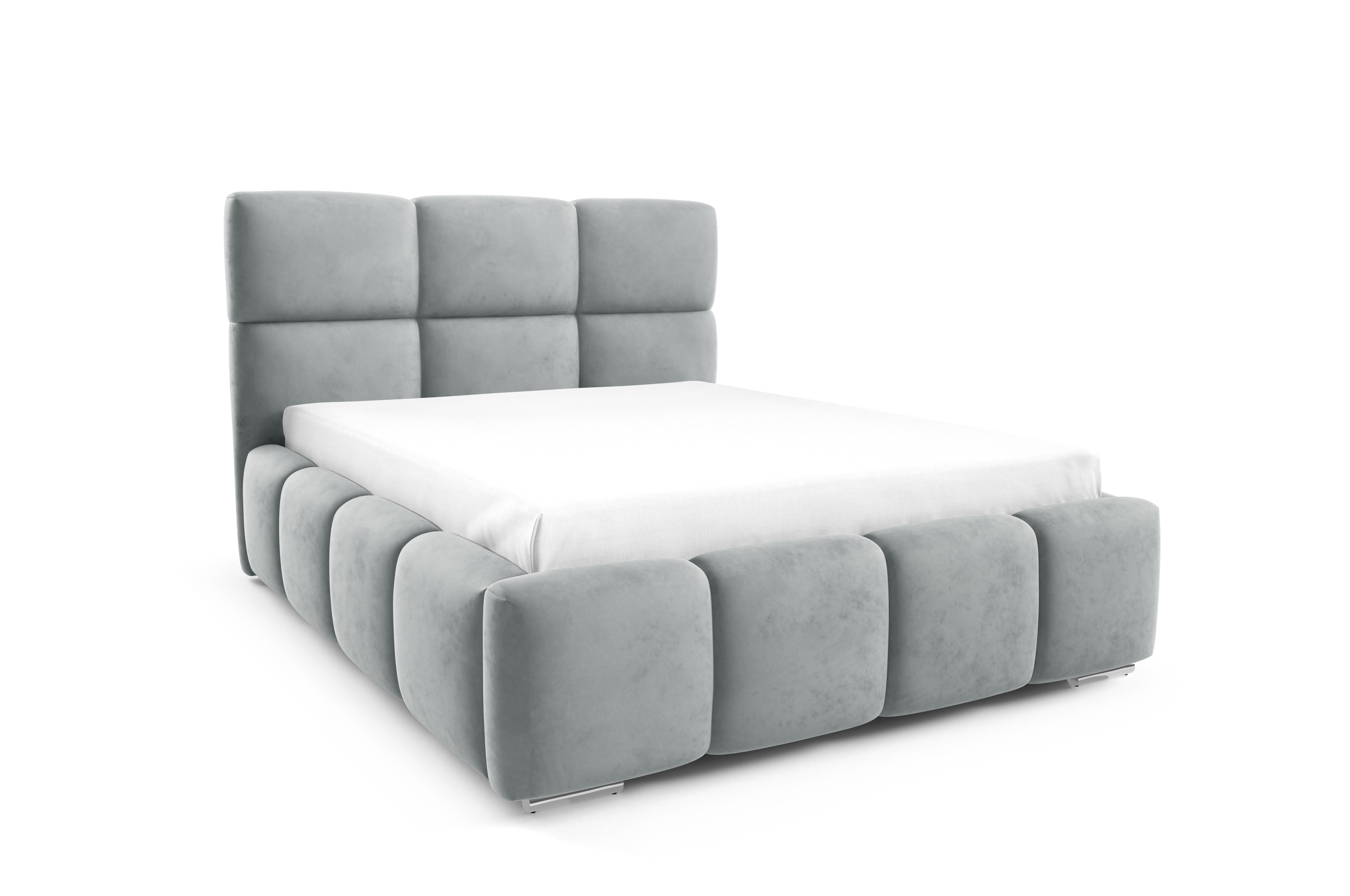 thematys Polsterbett mit Bettkasten & Lattenrost – Stauraumbett+ 140x200 - 200x200 cm
