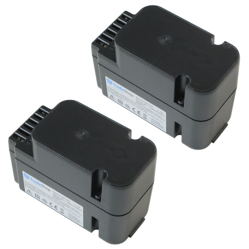Trade-Shop 2x Akku passend für Worx WG757E WG758E WG797E WG797E.1 WG799E L1500 Akku Li-Ion 2000 mAh (28 V)