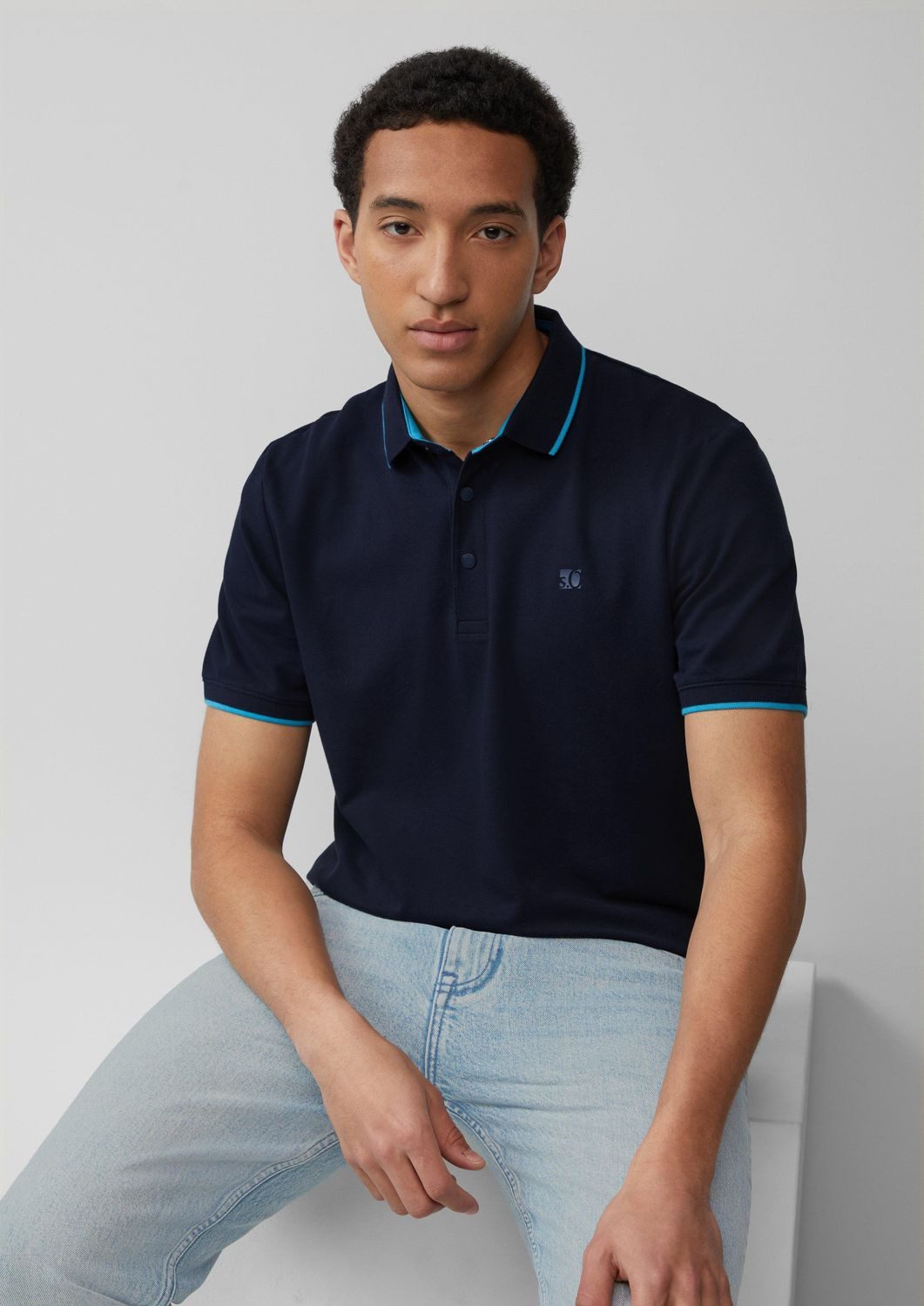 s.Oliver Poloshirt mit Kontrast-Details günstig online kaufen