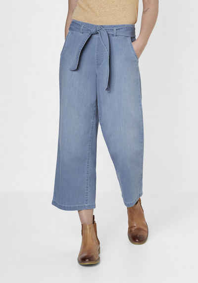 Paddock's Culotte Culotte Denim mit elastischem Bund und Jeans Band