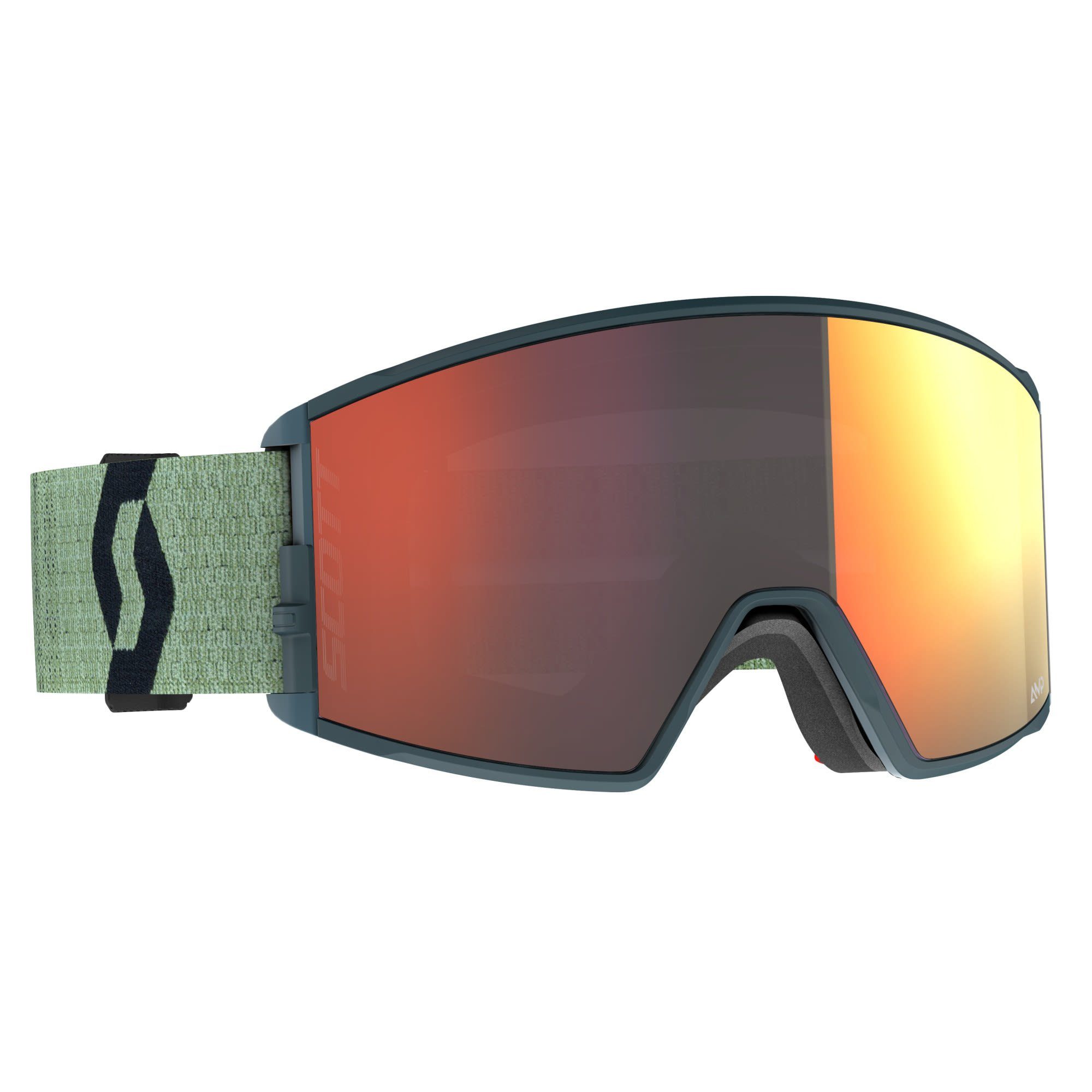 Scott Skibrille Scott React Goggle Accessoires Soft Green - Black - Solar Red Chrome