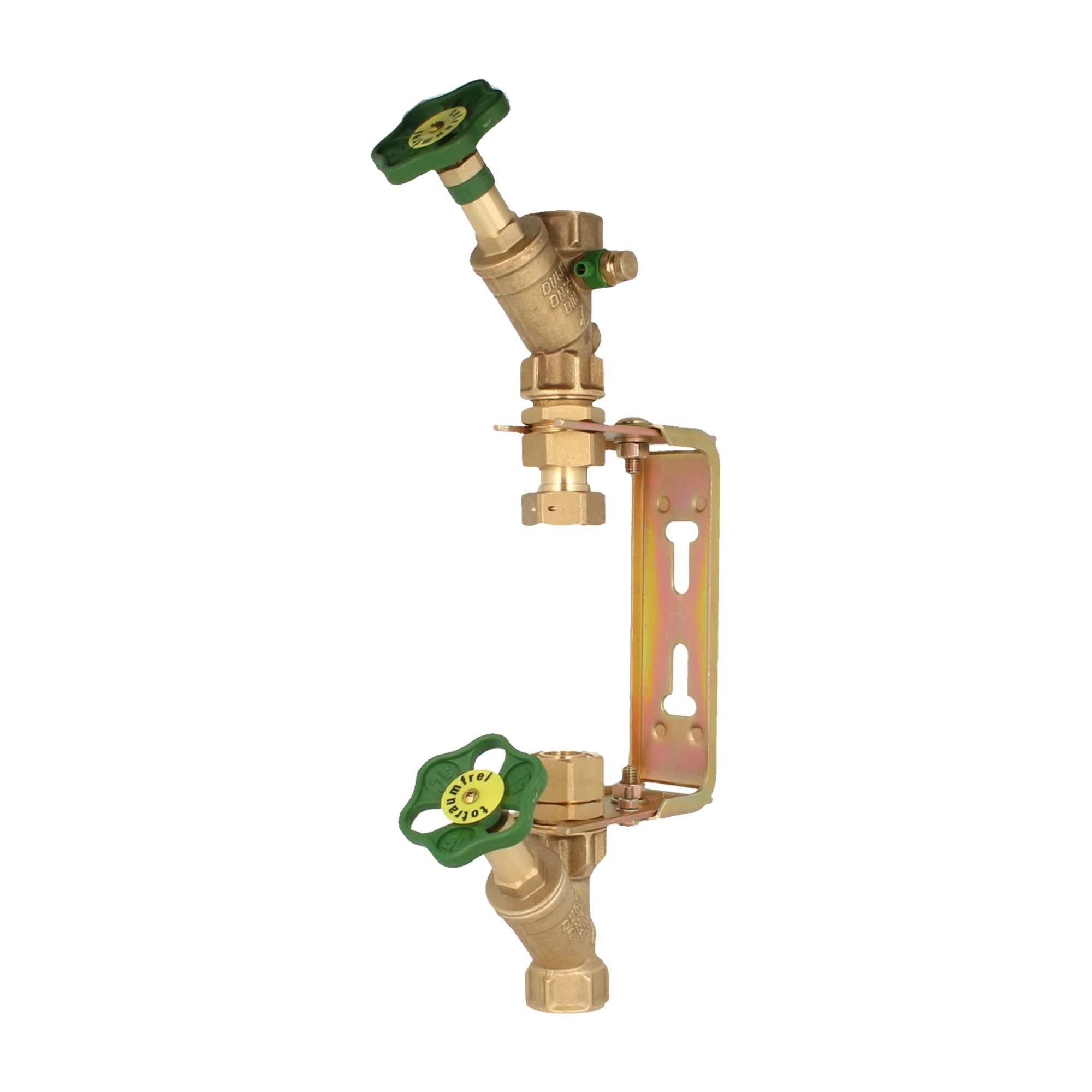 Schlösser Wasserzähler-Anschlussbügel Einbaugarnitur für Steigstrangrzähler mit Bauhöhe 105/150 mm