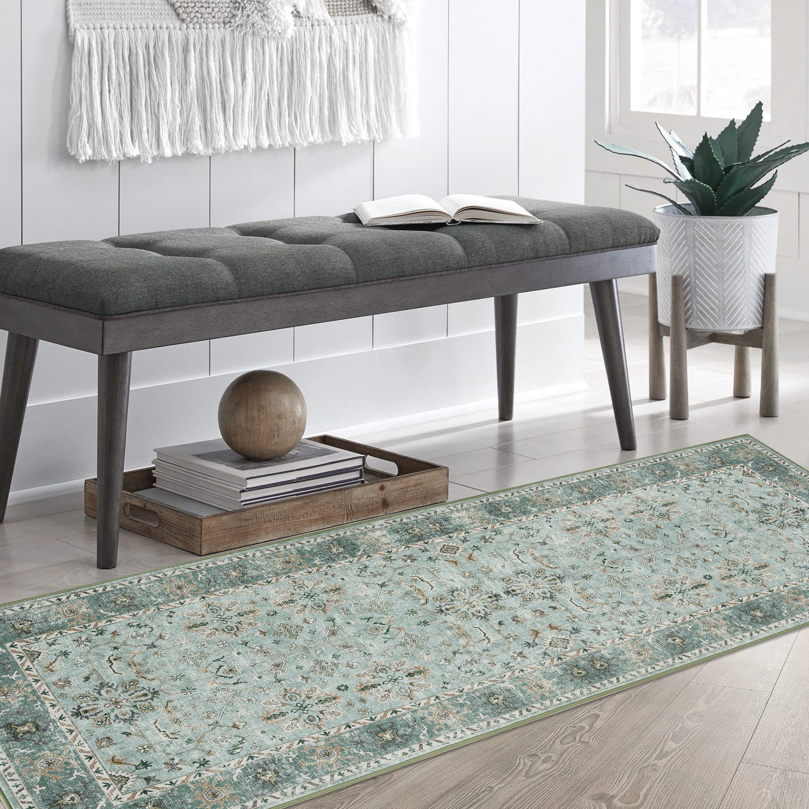 GarveeMore Teppich Boho Teppich Wohnzimmer Waschbare Teppiche günstig online kaufen