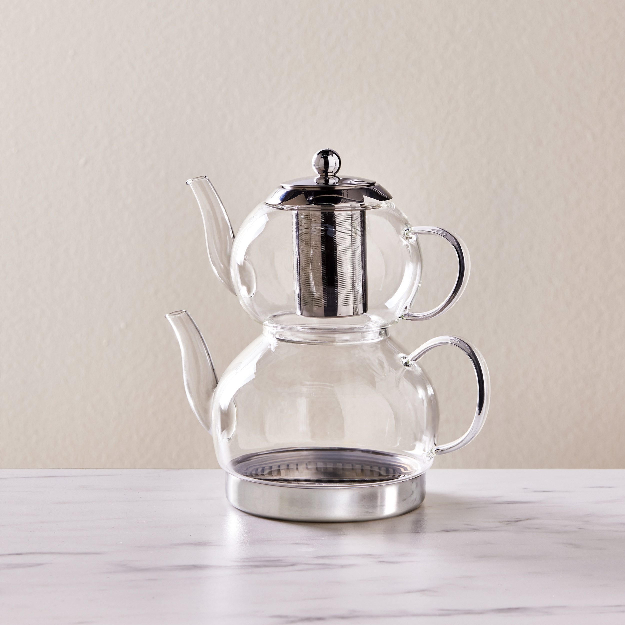 Karaca Teekanne Karaca Pandora Induktions-Glas-Teekannen-Set, 3L, Hitzebeständig