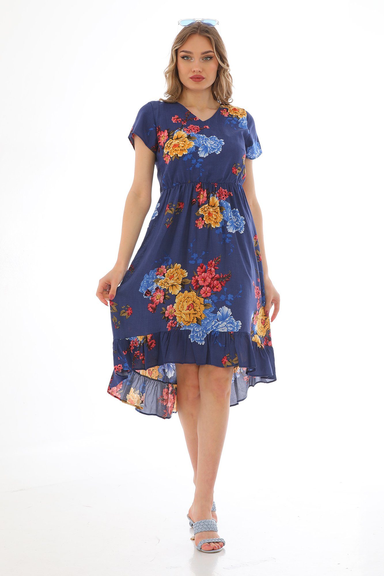 Bongual Midikleid Abendkleid mit Volant und günstig online kaufen
