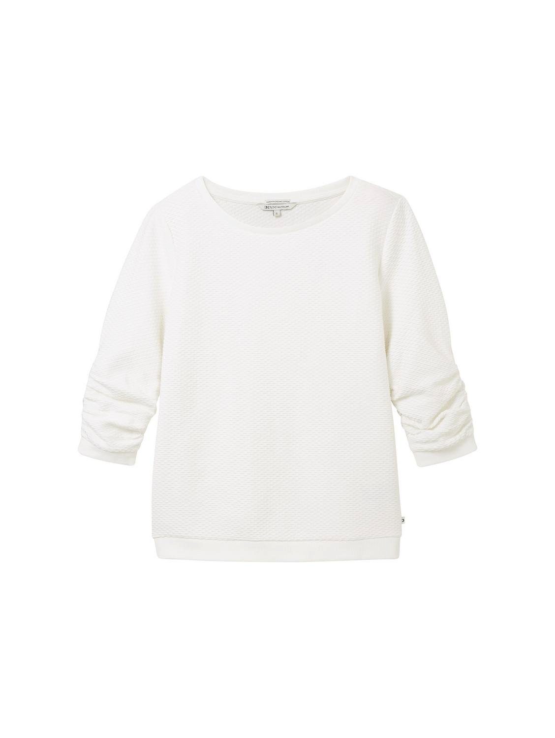 TOM TAILOR Denim T-Shirt structured sweat