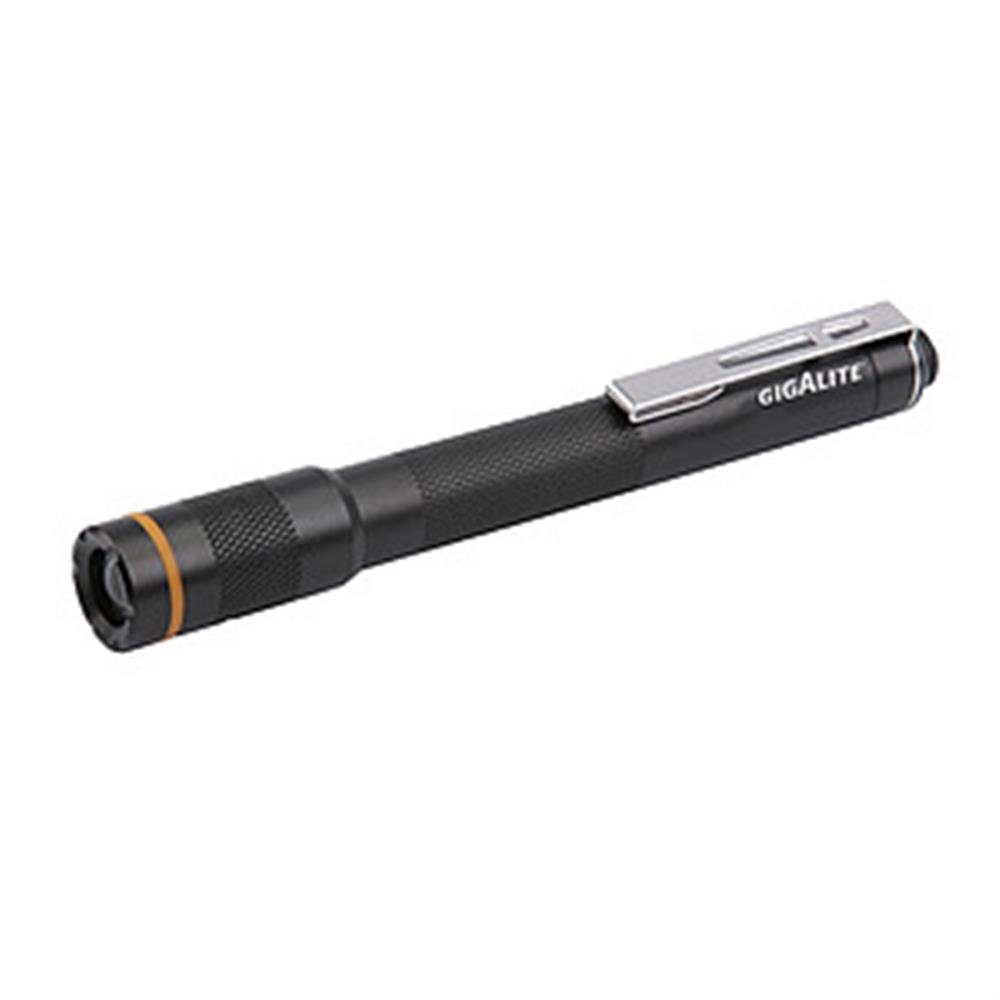 Gigalite LED Taschenlampe PLG 201, handlich, schwarz, wasserdicht, Batterie, Outdoor, Camping