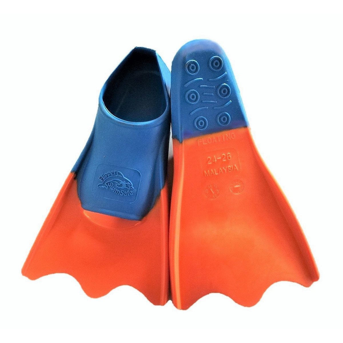 Flipper SwimSafe Flosse Flipper SwimSafe Flossen Duckifins orange/blau
