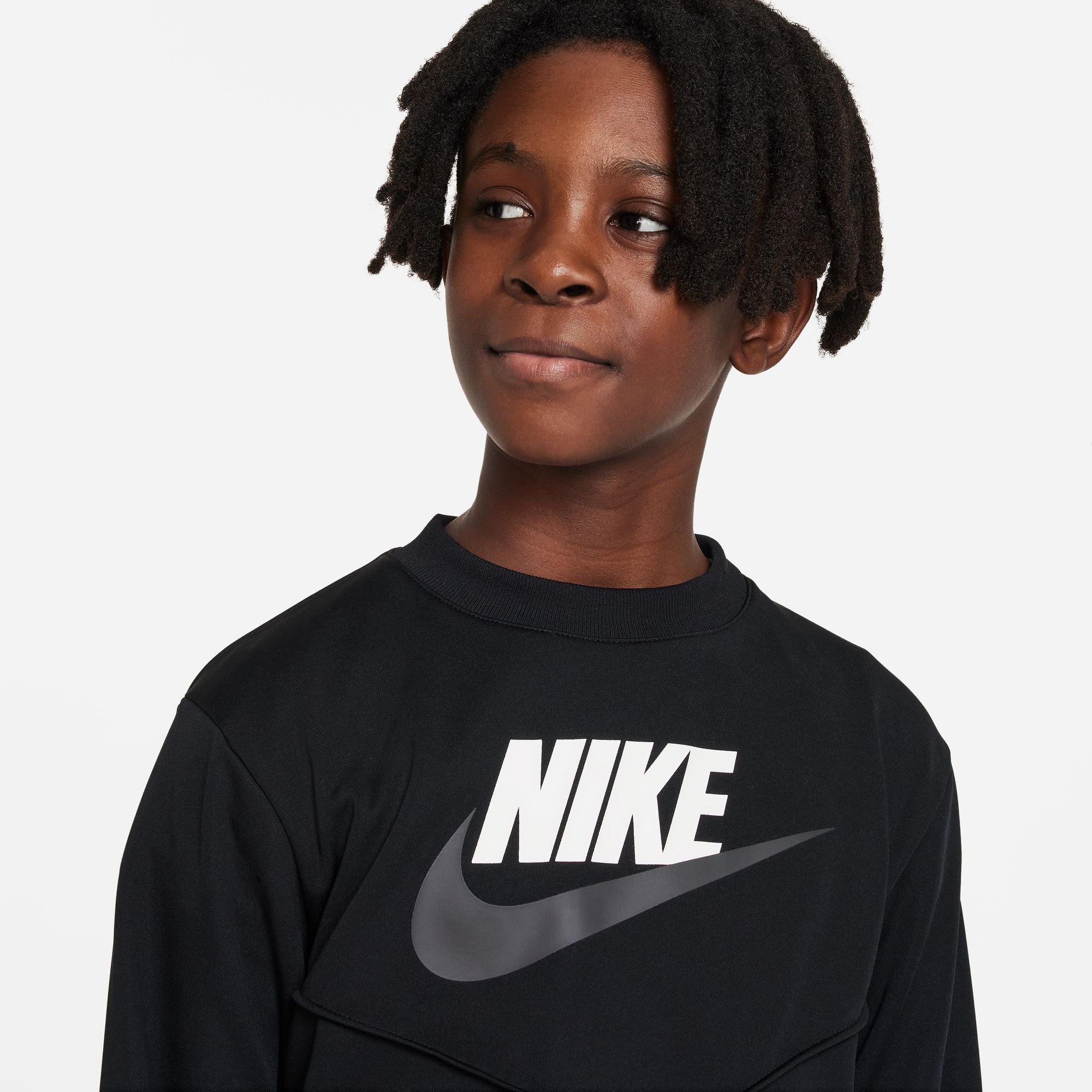 Trainingsanzug Nike BIG Sportswear TRACKSUIT BLACK/WHITE/WHITE KIDS'