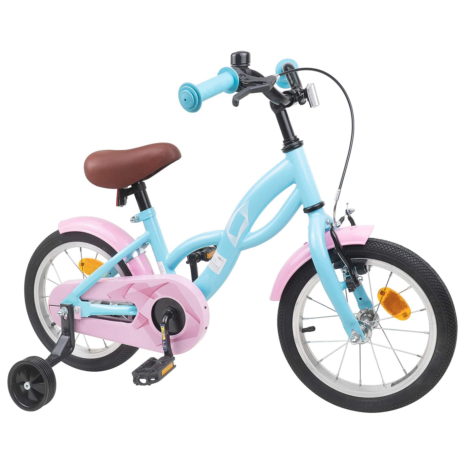 vidaXL Kinderfahrrad 90 x 49 x 67,5 cm Kinderfahrrad 12 Zoll für 2-4 Jahre alt Himmelblau