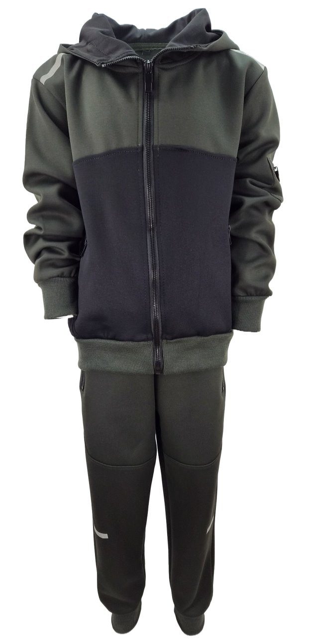 Fashion Boy Trainingsanzug Sportganzug Freizeitanzug Jungen/Mädchen Stretch JF3766 (Set), bestehend aus Hose und Jacke, für Kinder
