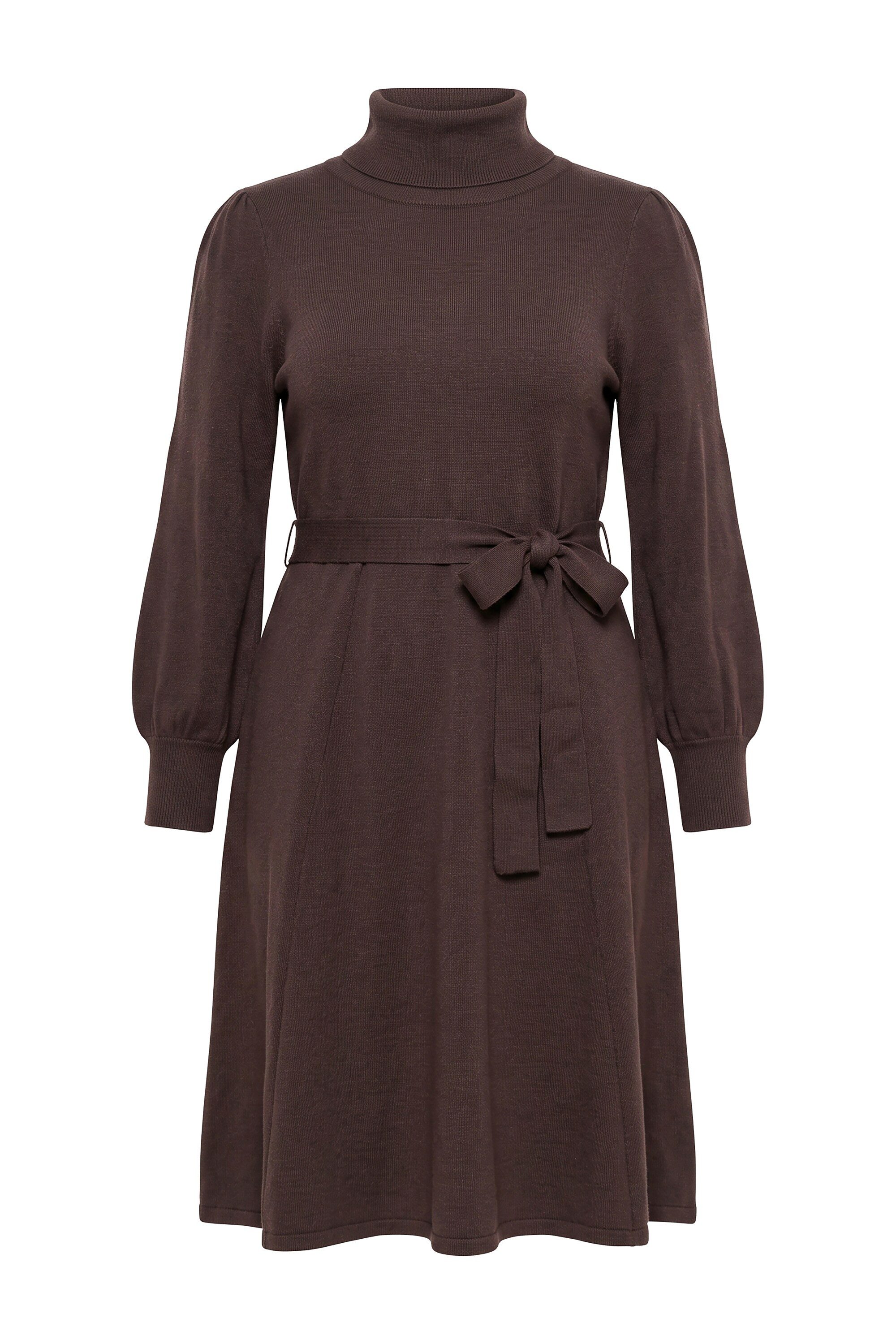 MIAMODA Strickkleid Strickkleid Midilänge Rollkragen Taillengürtel – Bild 2 von 3