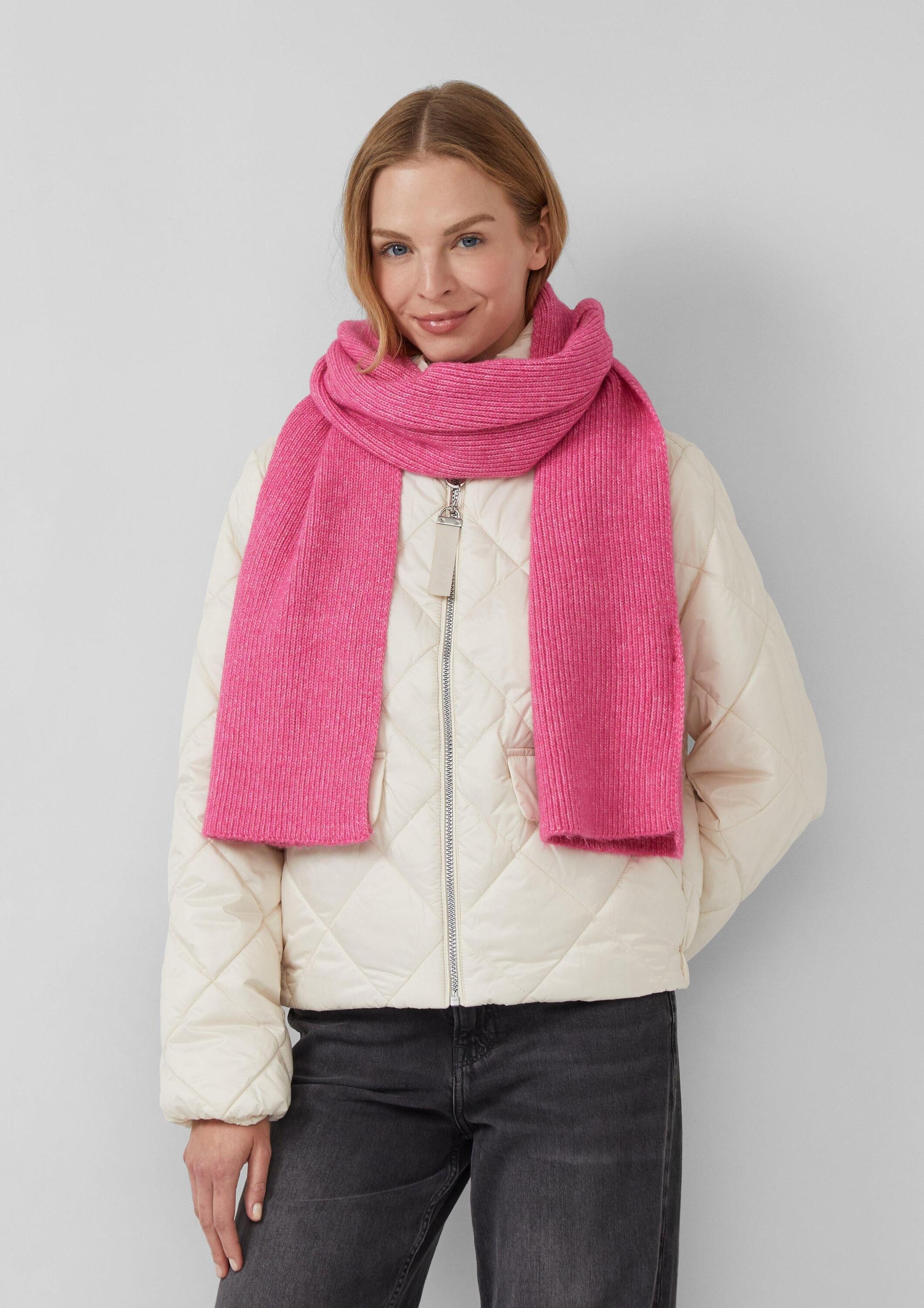 s.Oliver Schal Tuch, Strickschal aus Wollmix günstig online kaufen