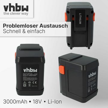 vhbw kompatibel mit Gardena Heckenschere ErgoCut 48-Li (8878-20), EasyCut Akku Li-Ion 3000 mAh (18 V)