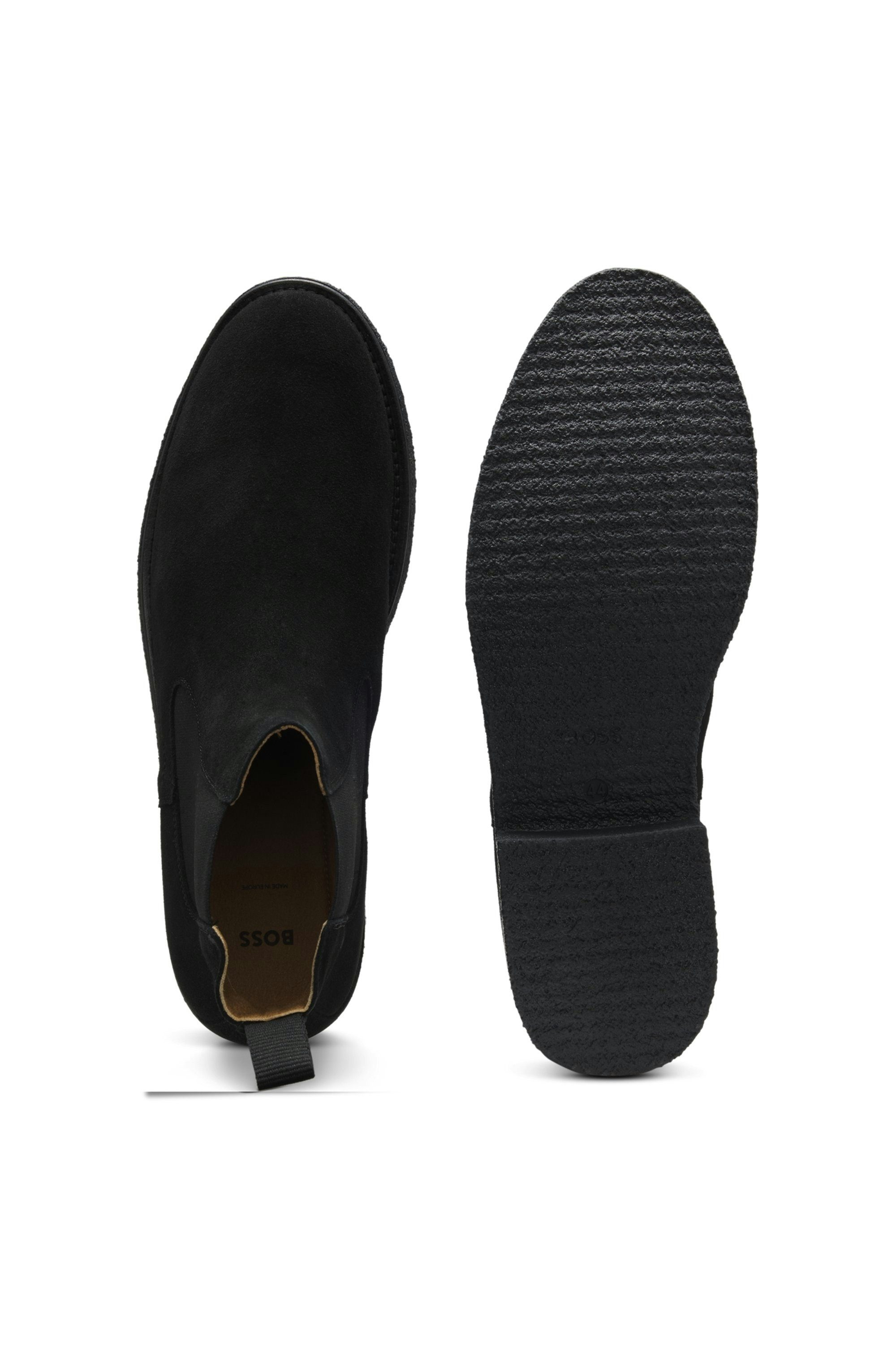 BOSS Kope Chelseaboots Schlupfboots, Stiefelette mit Stretcheinsätze