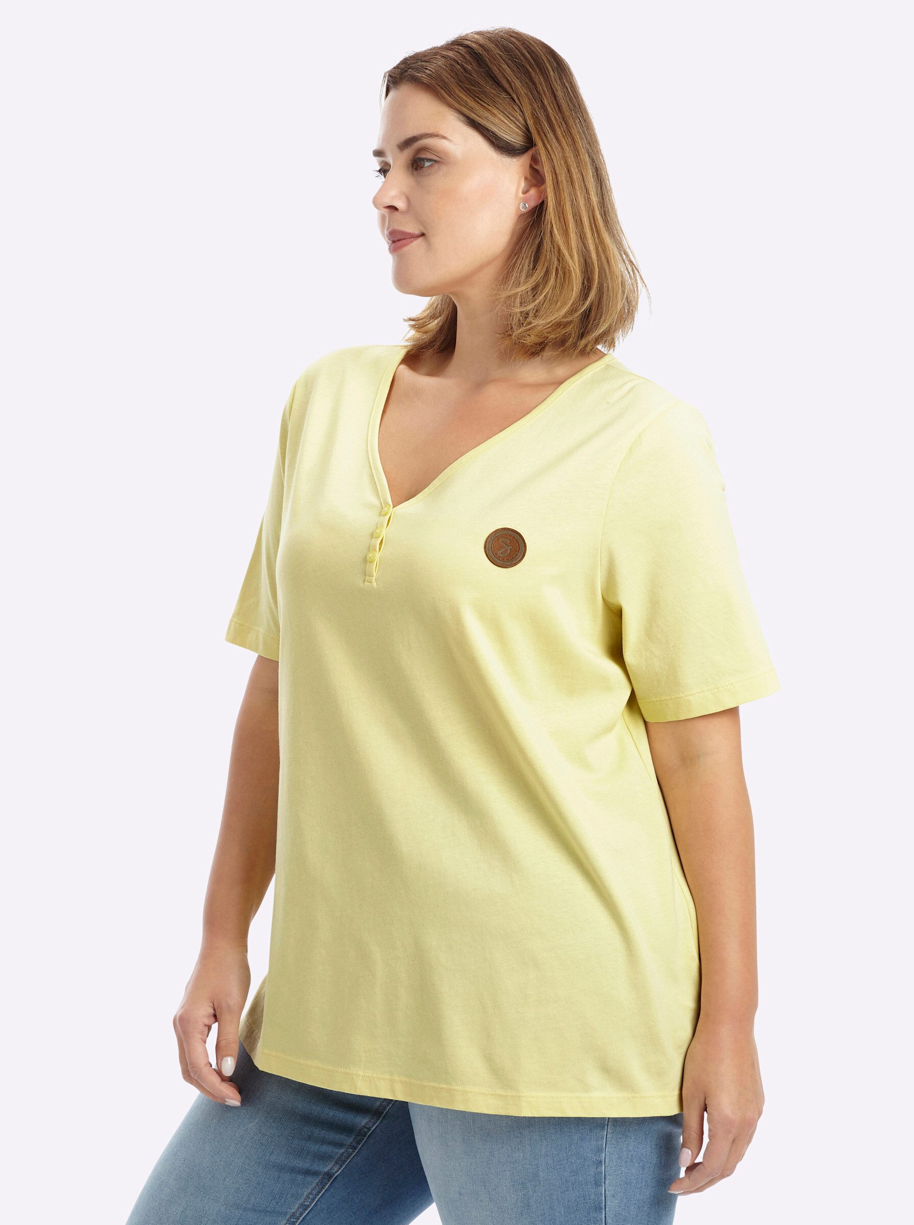 Sheego T-Shirt Kurzarm-Shirt Kurzarm – Bild 5 von 5