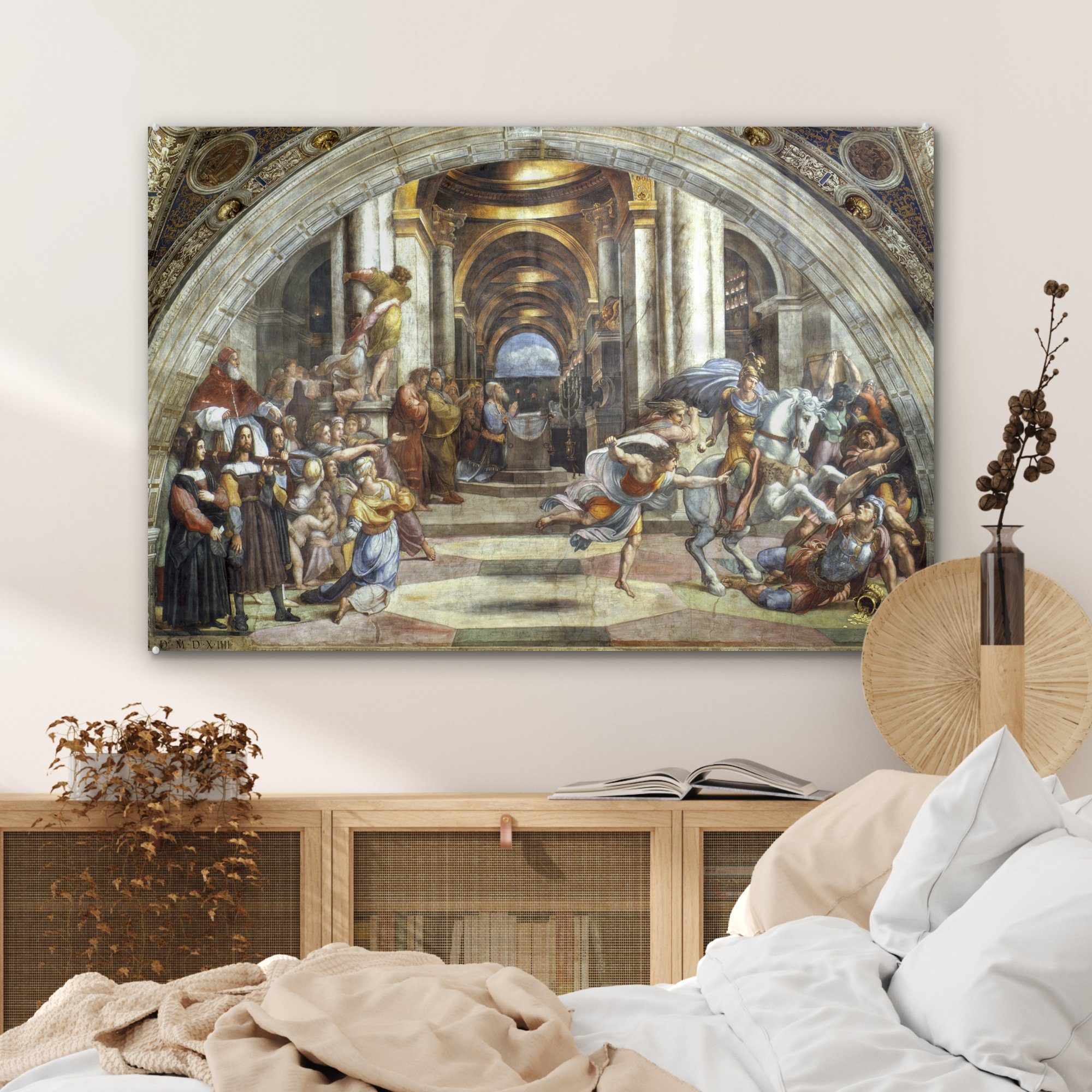 Acrylglasbild & Schule von - Athen St), Wohnzimmer Raffaello, Acrylglasbilder Die Schlafzimmer Raphael (1 MuchoWow