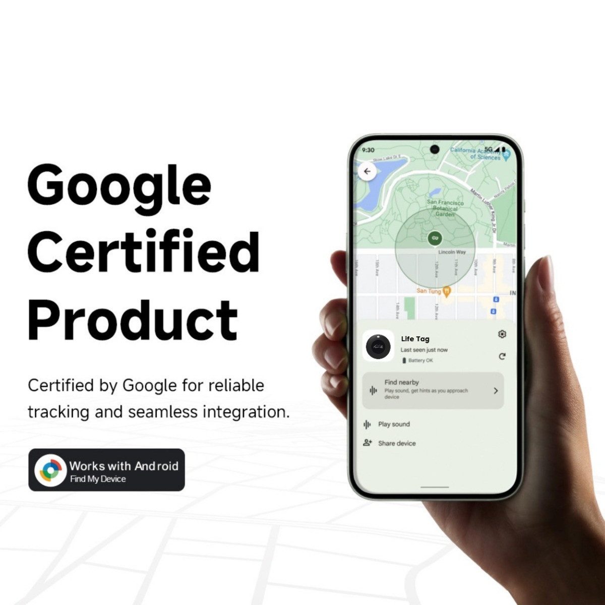 Lifemate Bluetooth-Tracker (Plastik Schwarz)