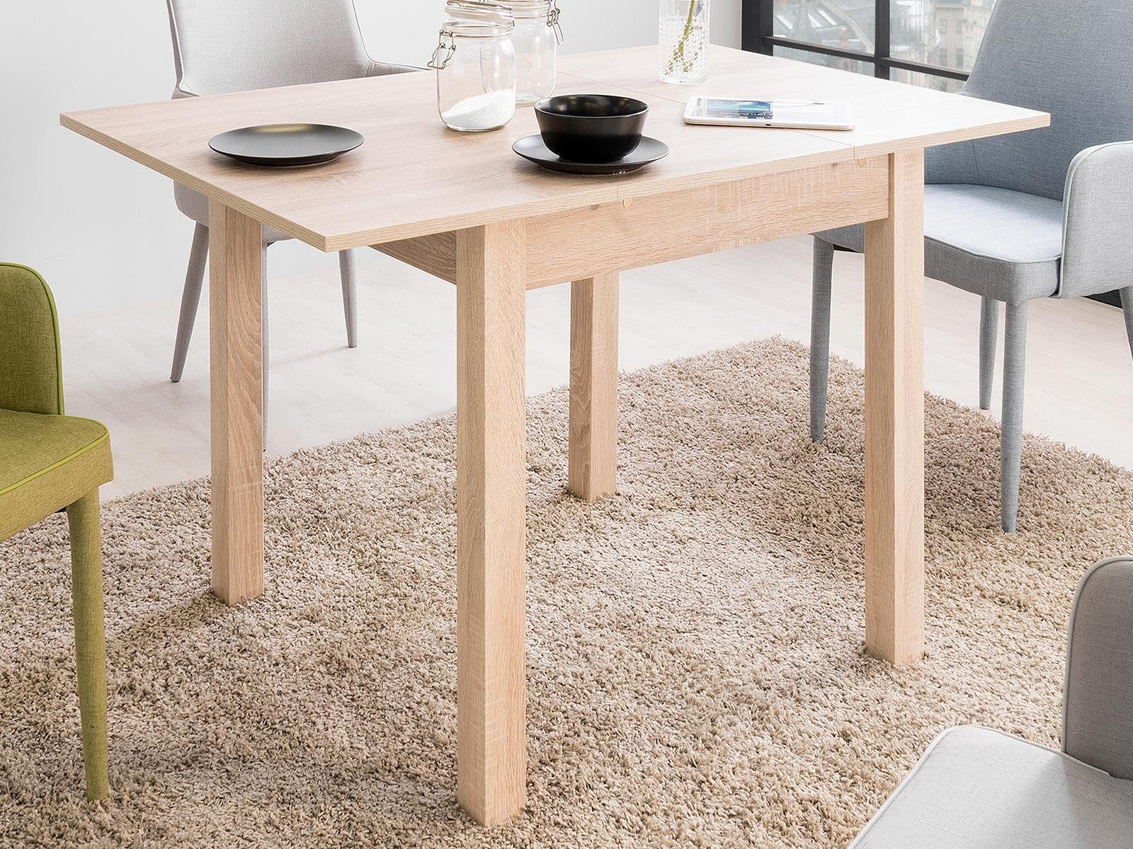 freiraum Esstisch Crawley, 120 x 76,5 x 80 cm (B/H/T) günstig online kaufen