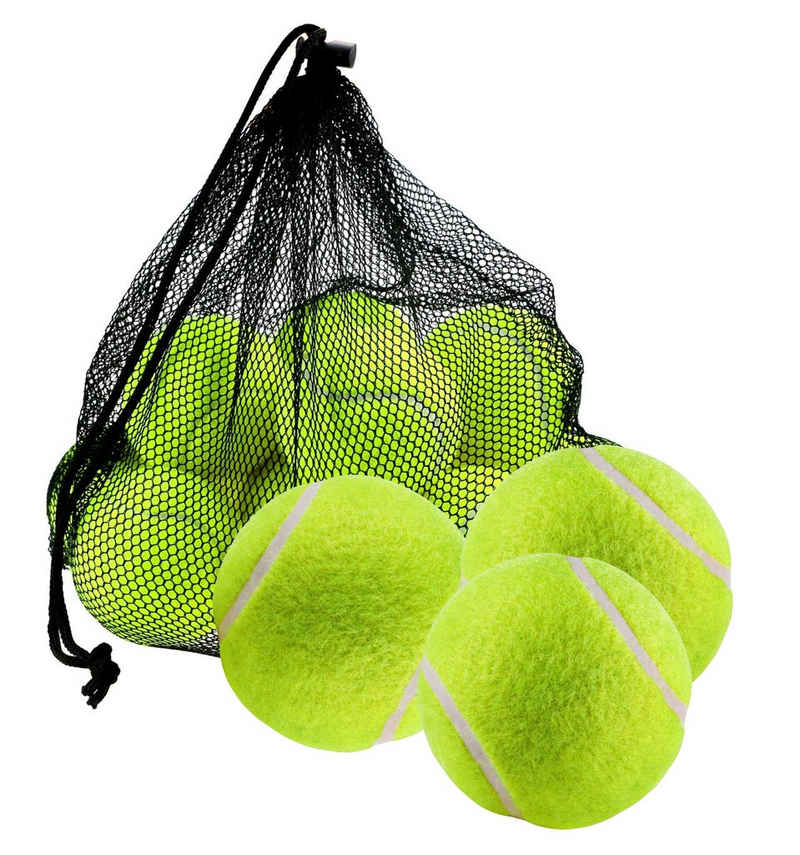 Sportyfits® Tennisball 9x Tennisbälle gelb für alle Beläge - Tennisball Wettkampf Training