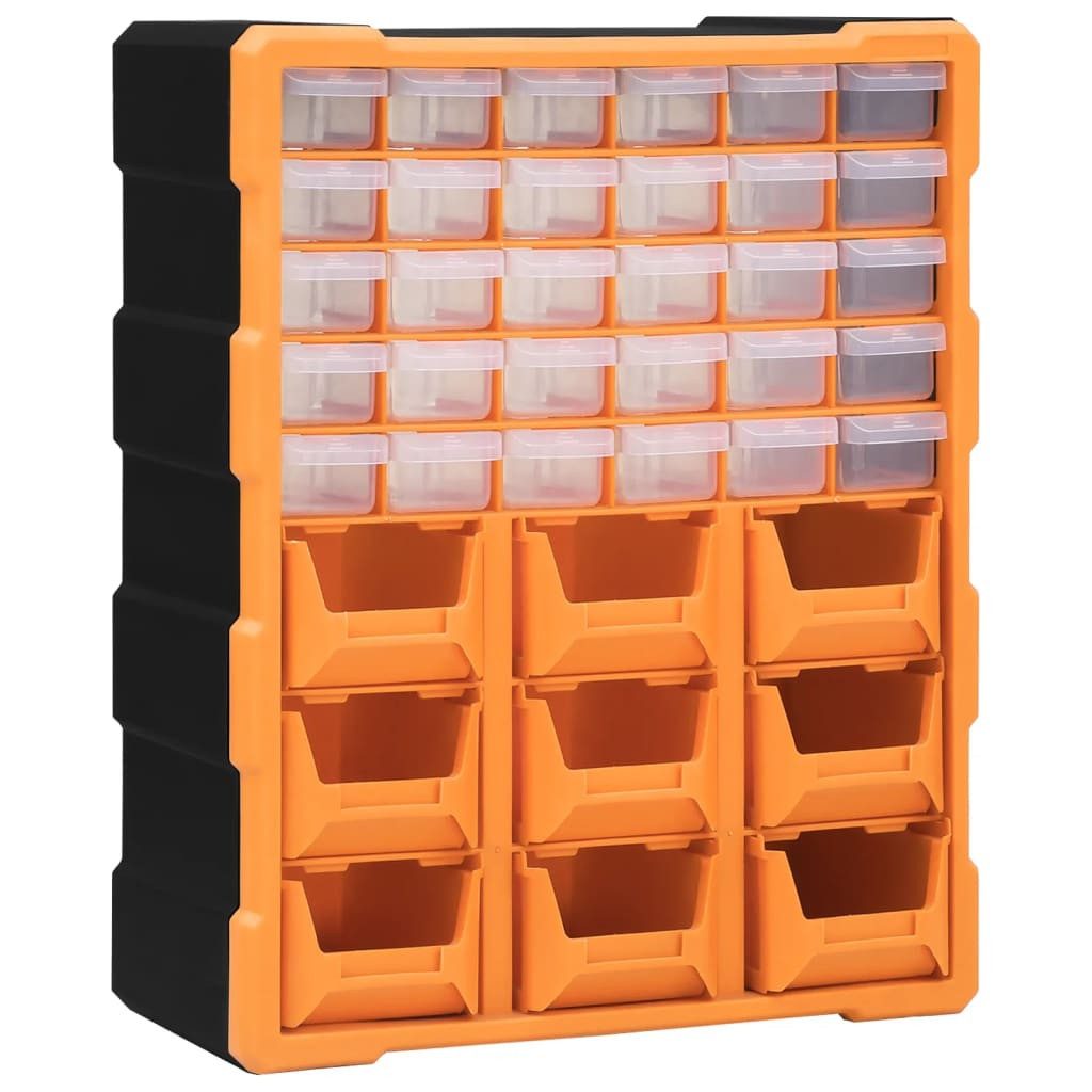 Werkzeugkoffer Multi-Schubladen-Organizer mit 39 Schubladen 38x16x47 cm
