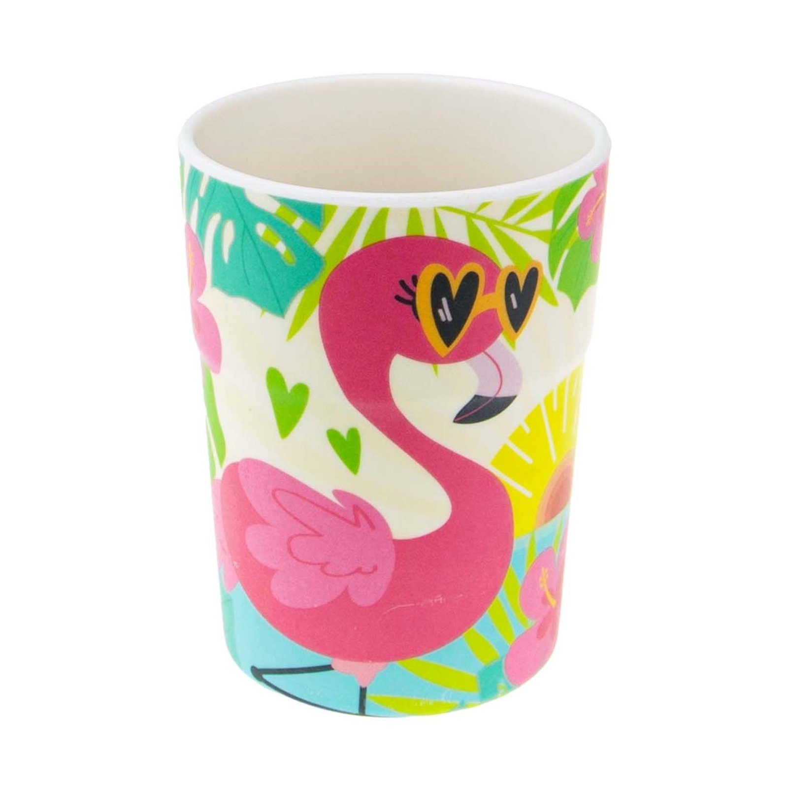 HTI-Living Tasse Kinderbecher Flamingo, Kunststoff, Trinkbecher Saftbecher Milchbecher | Tassen