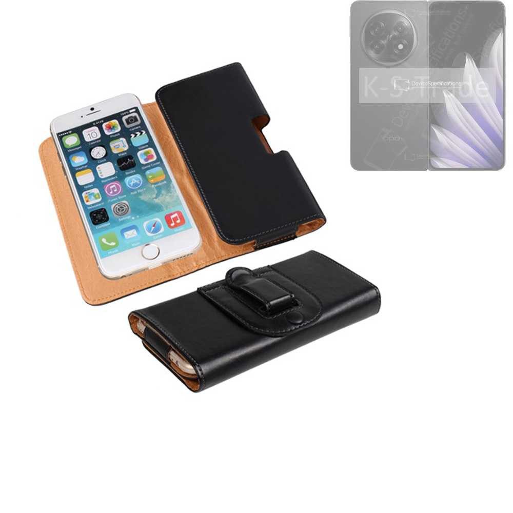 K-S-Trade Handyhülle für Oppo Find N5 CPH2671, Schützhülle Handyhülle Holster Gürtel Tasche Schutzhülle