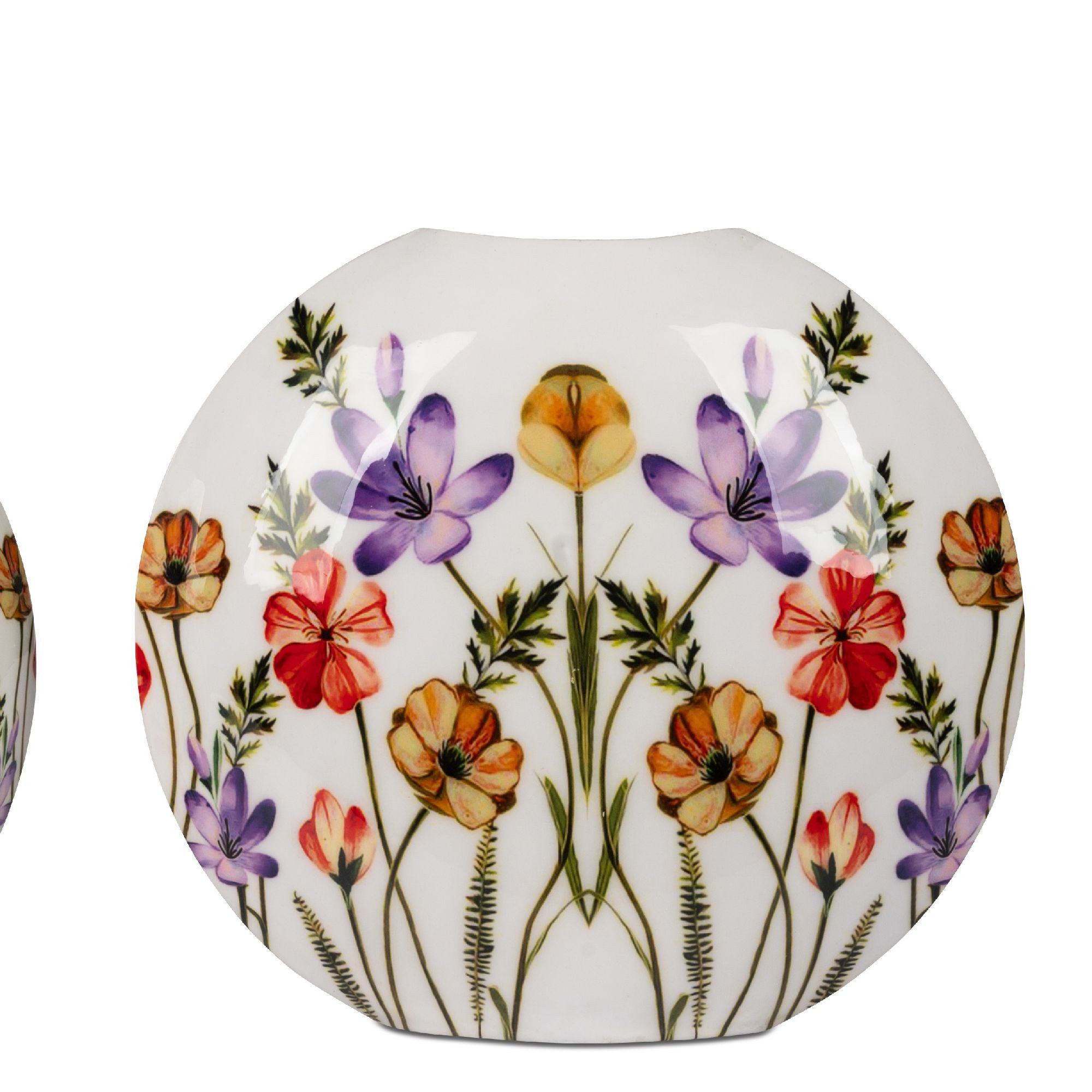 formano Dekovase Sommergarten, Farbe: Mehrfarbig, Motiv: Sommerblumen