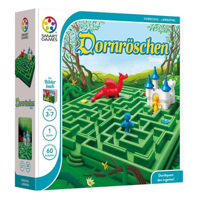 Smart Games Spiel Märchenspiel Dornröschen mit Märchen-Bilderbuch