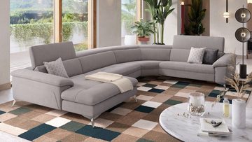 Sofanella Wohnlandschaft Wohnlandschaft STELLA Stoffbezug Sofalandschaft Ecksofa