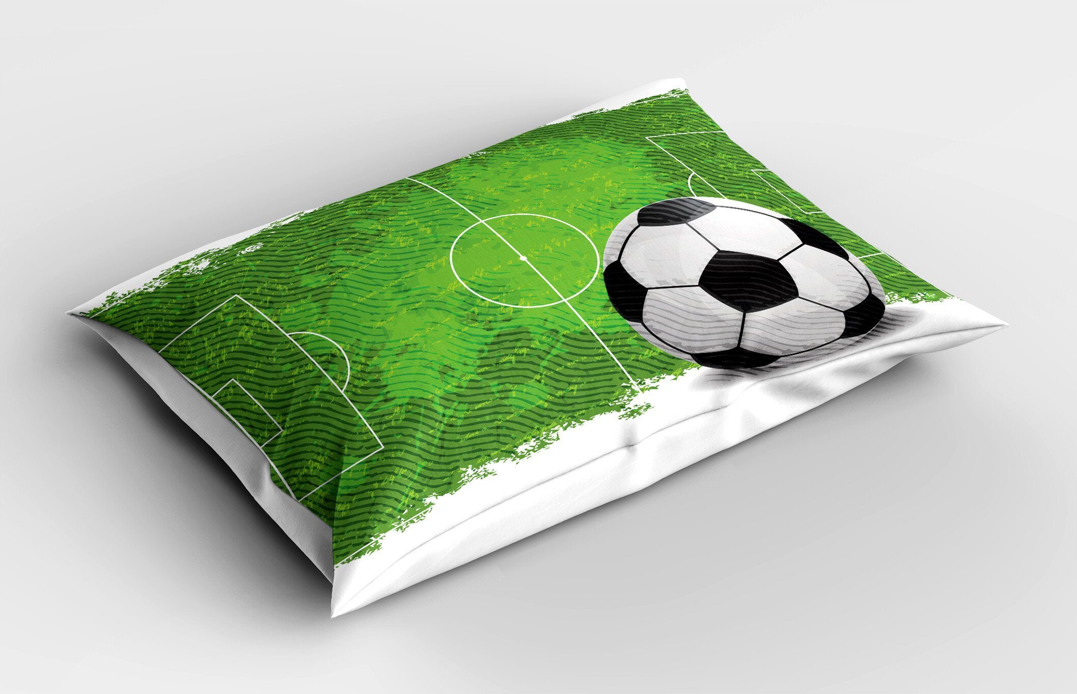 Kissenbezüge Dekorativer Standard King Abakuhaus Grunge Fußball-Entwurf Size (1 Stück), Gedruckter Fußball Kissenbezug