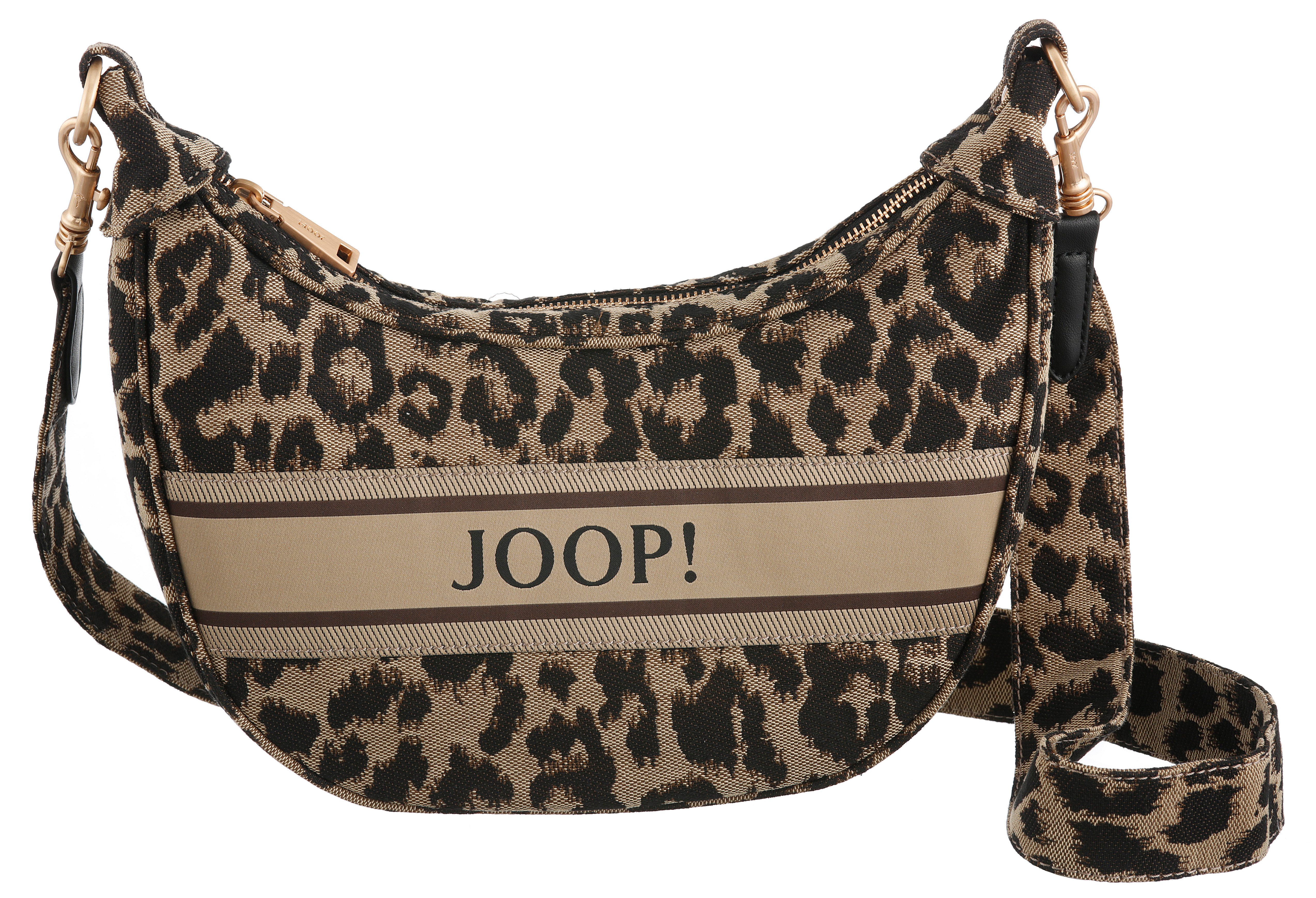 JOOP! Schultertasche sicilia shoulderbag mvz (1-tlg), Damen Handtasche, Hobo, Umhängetasche im modischen Animal-Print