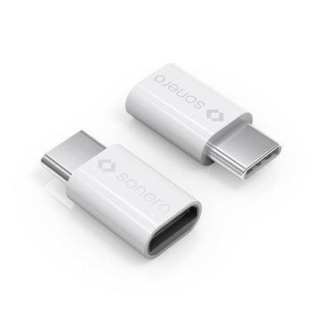 sonero Sonero U-A112 USB-Adapter (USB-C Stecker auf Micro USB-Buchse) weiß USB-Kabel
