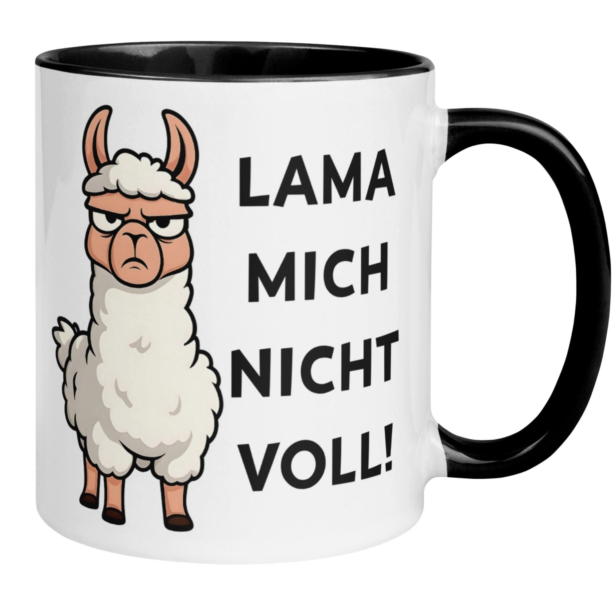 Momentals Tasse Lama – „Lama mich nicht voll“ – lustiger Lama Geschenk Becher, Gratis Versand · Links-&Rechtshänder · Spülmaschinenfest