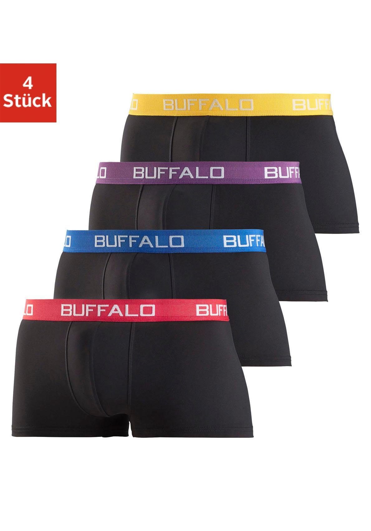 Buffalo Hipster (Packung, 4-St) knapp sitzende Boxershorts mit Kontrastbund günstig online kaufen