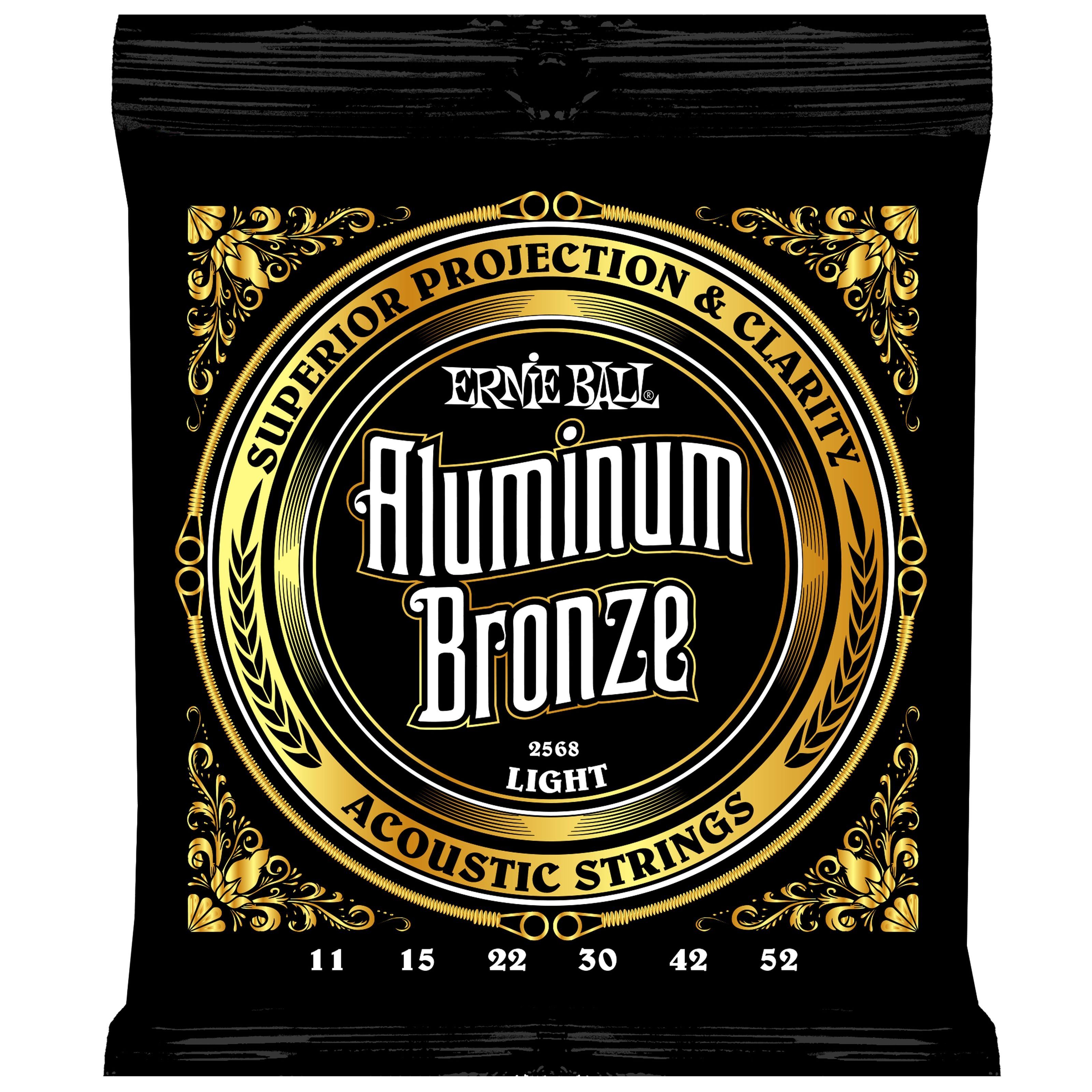 Ernie Ball Струны, (EB2568 11-52 Aluminum Bronze), EB2568 11-52 Aluminum Bronze Acoustic Guitar Strings -