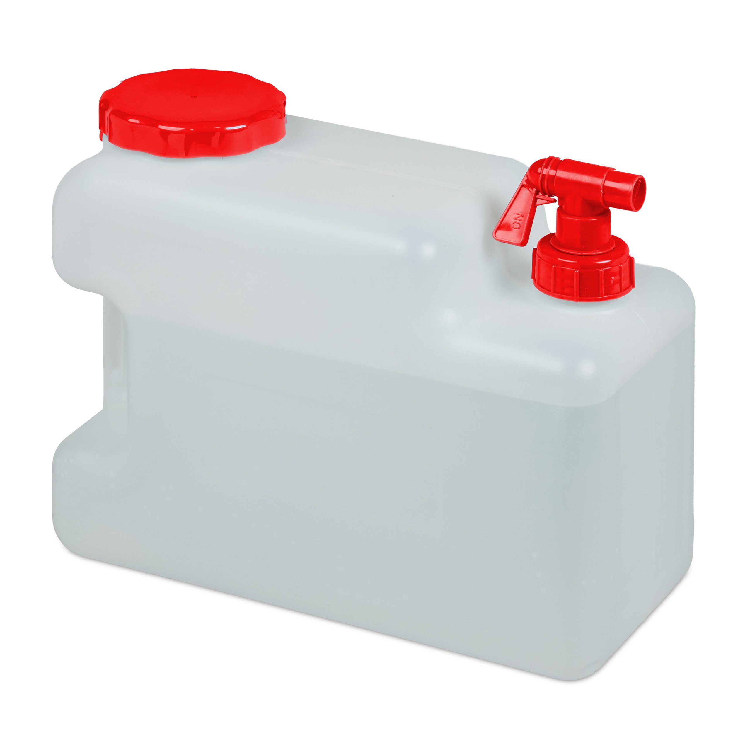 Hahn, relaxdays Wasserkanister 12 Liter Kanister mit